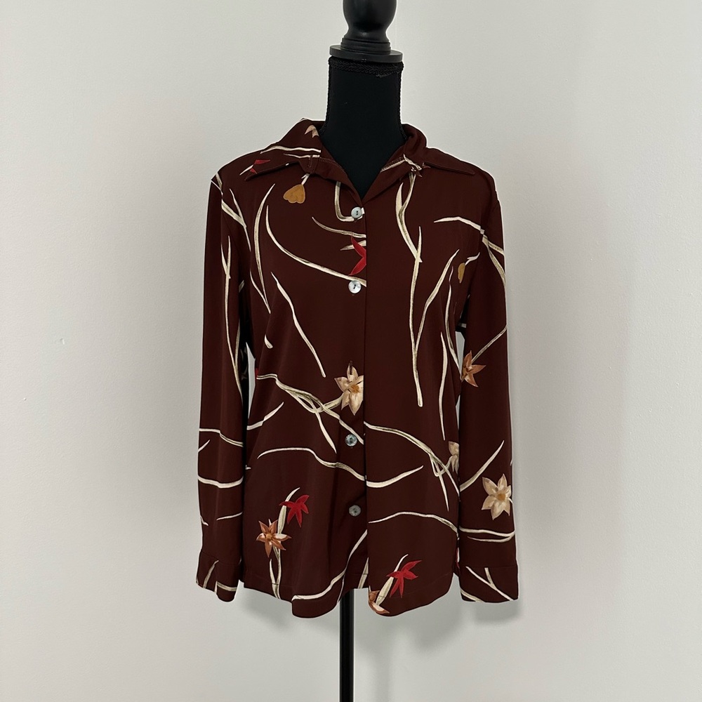 Vintage Button-Down Floral Shirt